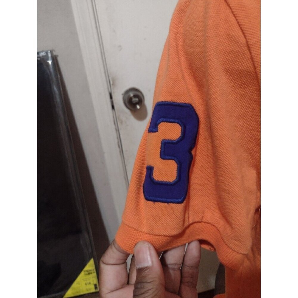 Polo Ralph Lauren Boys Custom Fit Big Pony #3 Polo Shirt XL (18-20) Orange - Picture 4 of 10